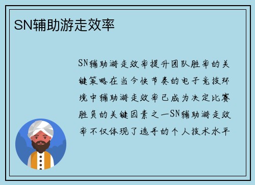 SN辅助游走效率